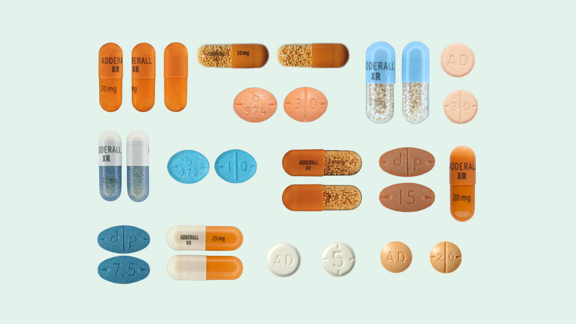 What does adderall look like