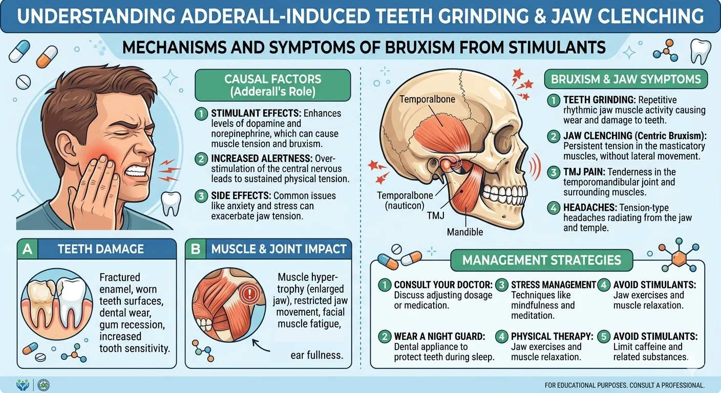 why does adderall make me clench my jaw